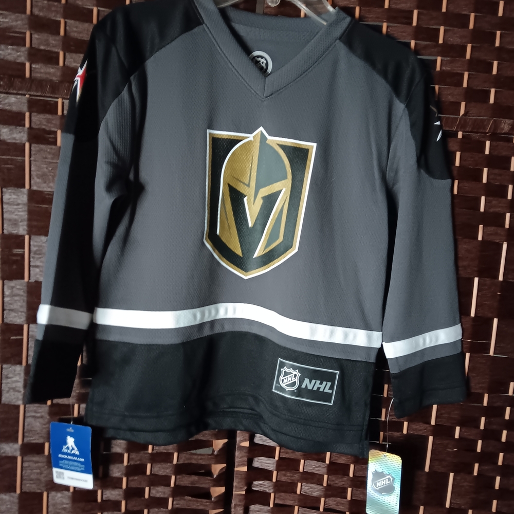NHL Kids Black and Gold Hockey Jersey